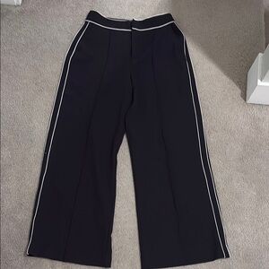 Black and white dress pants